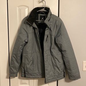 Jordan Sz L Mens Gray Winter Jacket